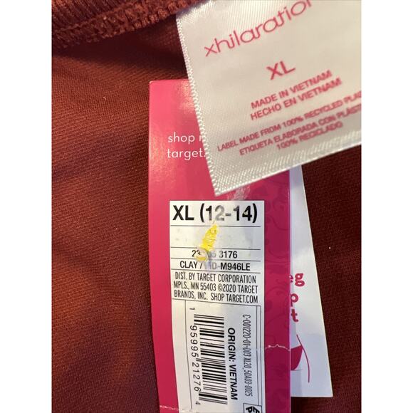 Xhillaration High Leg Scoop Waist Bikini Bottom Brown Clay Women’s XL NWT - Picture 4 of 4